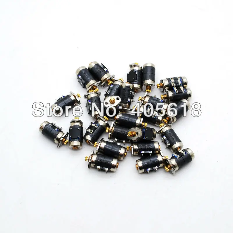 10PCS Canon 2 Phase 4 Wire Mimi stepper motor micro stepper motor D6xH11mm with small Copper gear