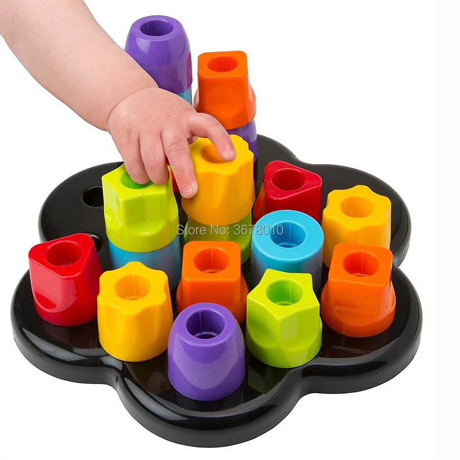 Tots First Chunky Pegs,Learning to Match, stack, build and sort the pegs in all kinds of shapes and sizes Educational toys