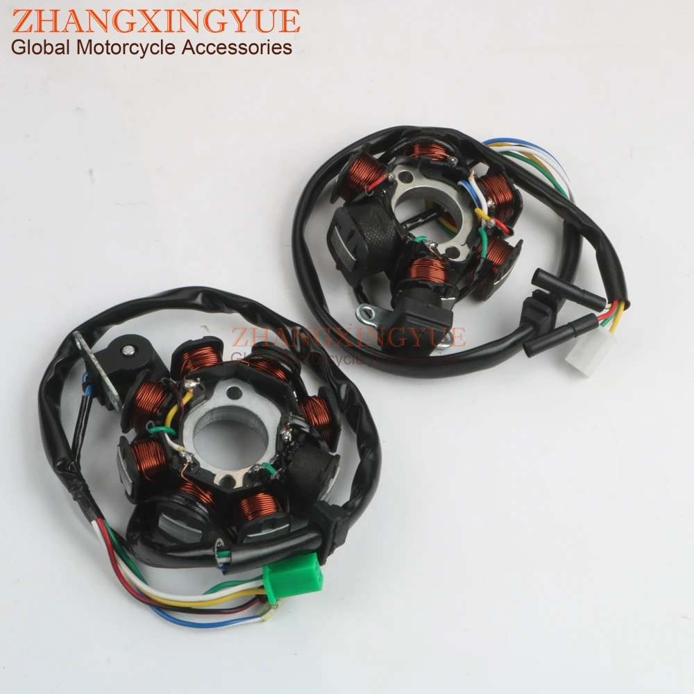 Scooter Stator 6-8 Coil Pole for LONGJIA LJ125T GY6 125/150 152QMI 157QMJ 4-stroke