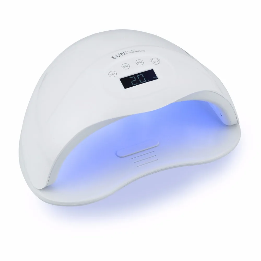 

SUN5s 48W Dual UV LED Nail Lamp Nail Dryer Gel Polish Curing Light with Touch Bottom 10s/30s/60s/90s Timer LCD Display