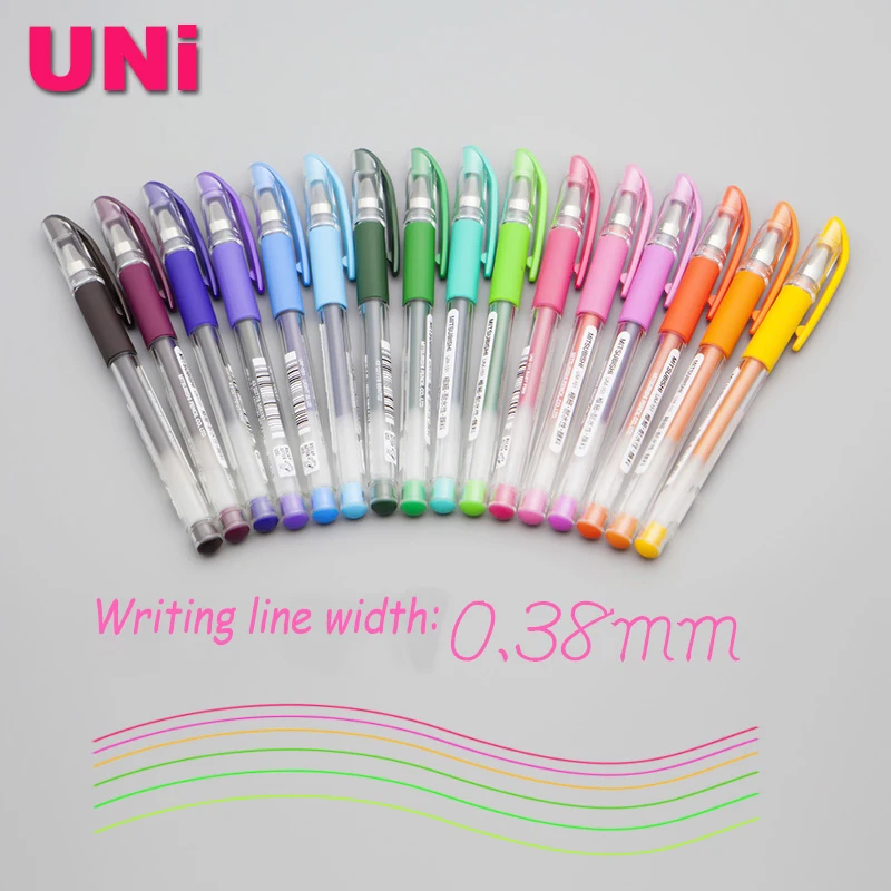 1pc Japan 0.38/0.7mm Mitsubishi Uni-Ball/ Rollerball Signo 151 Metal/ Milk Color Minimal Gel Ink Office signing Waterproof Pen