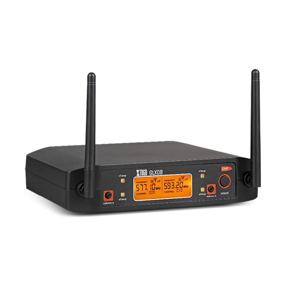 XTUGA портативная Профессиональная Беспроводная микрофонная система с беспроводным аккумулятором и ручным микрофоном для сцены церкви караоке колонки