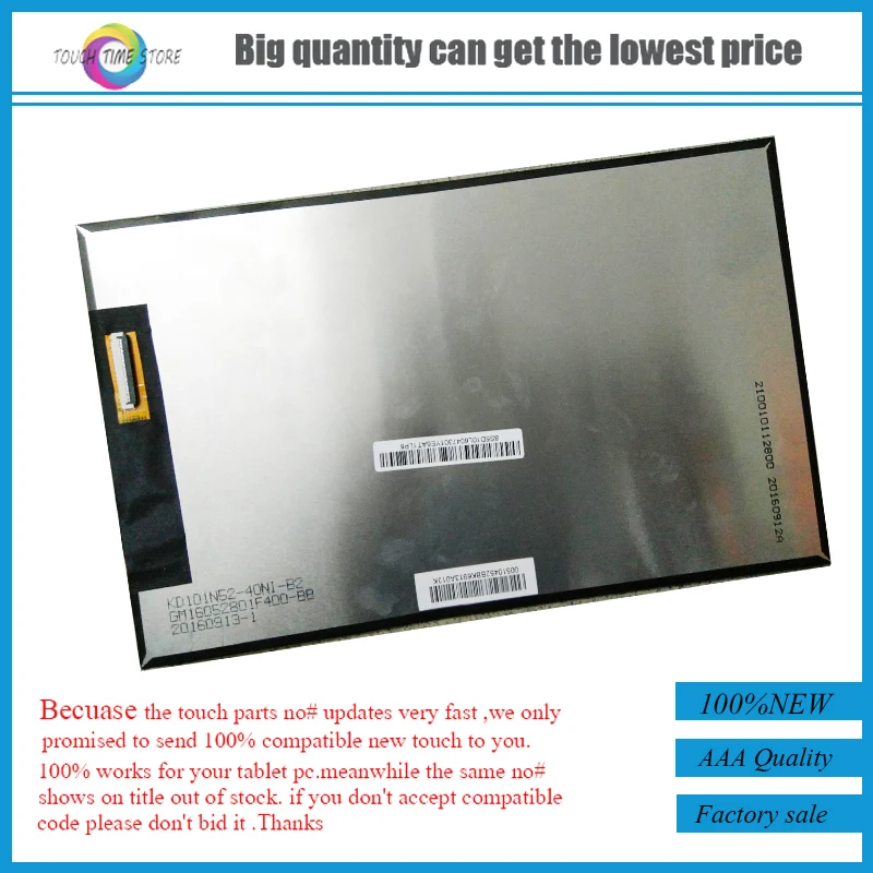 

New 10.1inch capacitive lcd display screen for lenovo MIIX 310-10ICR tablet pc