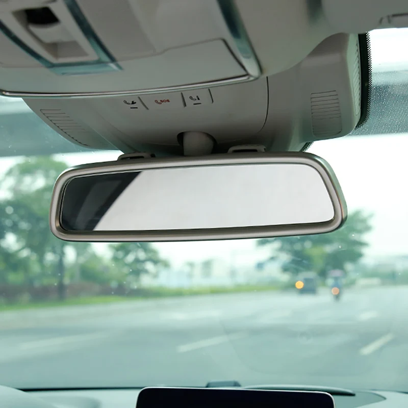Interior Rearview mirror decorative frame cover trim  strip for Mercedes Benz GLE W166 350d  GL X166 GLS amg  ml350  2012 Class