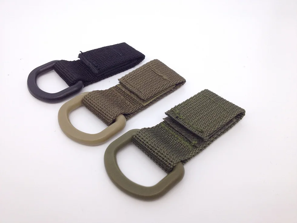 1PC High Strength Nylon Molle Ribbon Hook Clip EDC Outdooor Tactical Backpack Belt Webbing Strap Hanging Buckle Quick Hook