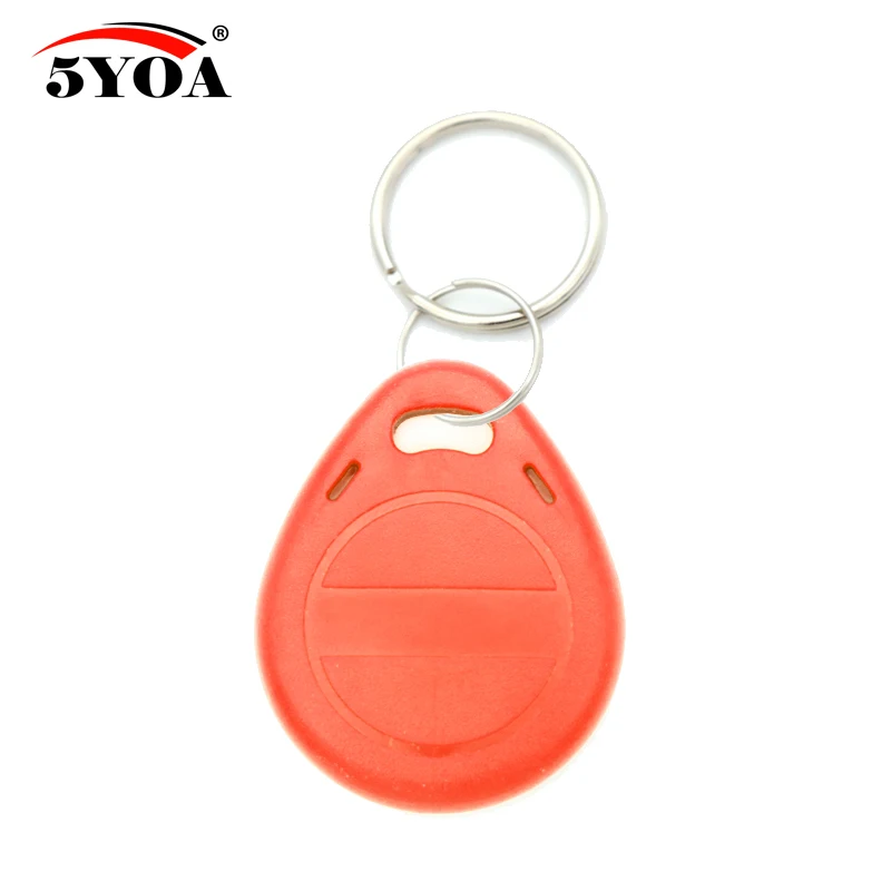 50pcs EM4305 T5577 Copy Rewritable Writable Rewrite EM ID keyfobs RFID Tag Key Ring Card 125KHZ Proximity Token Badge Duplicate