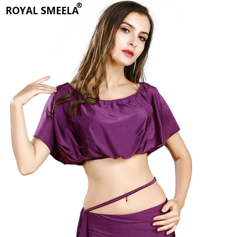 Bellydance Tops Belly Dance Costume Women\'s Top Sexy Top Crop Tops Belly dancing Elastic Short Top Class lesson Practice clothes