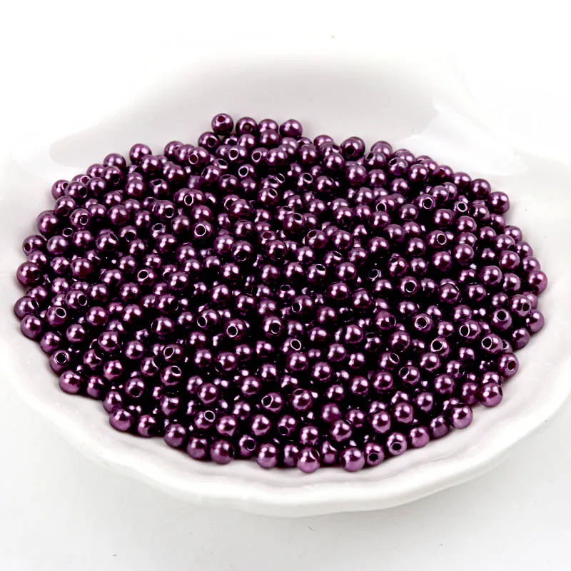 33 colors 20-1000pcs 3/4/6/8/10/12mm Round Imitation ABS Pearl Beads For Craft Scrapbook Decoration DIY Sewing Craft Supplies