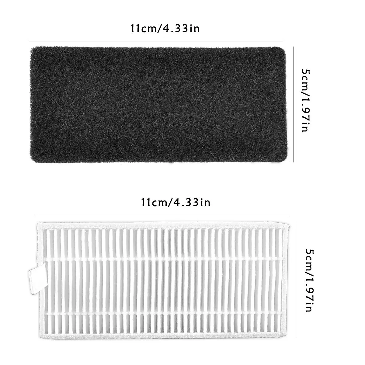 Tương thích với Ecovacs DEEBOT Bộ Lọc Bàn Chải Linh Kiện Thay Thế cho N79 N79S Máy Hút Chân Không