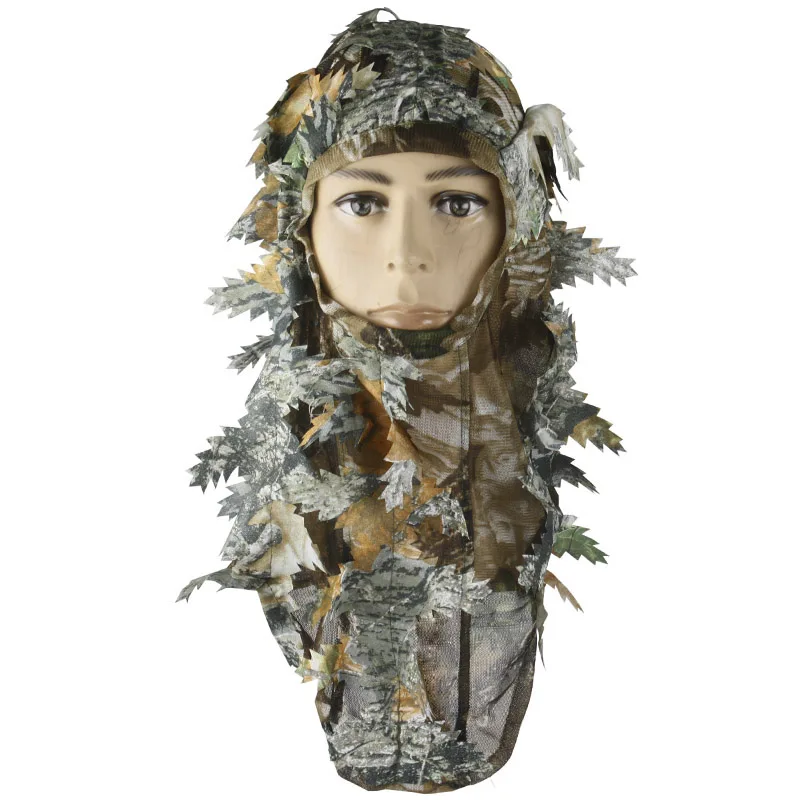 VULPO Outdoor Bionic Camouflage Full Face Mask Hood Balaclava Headgear Caps Camouflage Hunting Hat Headwear Masks Camo Hats