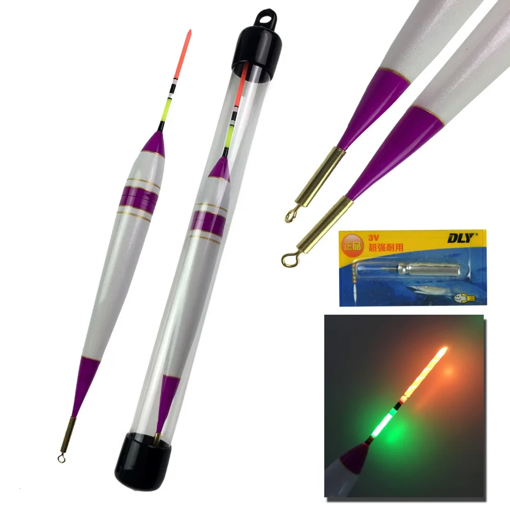 

1pcs LED Electronic Fishing Floats #1-#3 Balsa Wood Glow Fishing Bobber Buoys Freshwater Saltwater Night Luminous Fishing Float