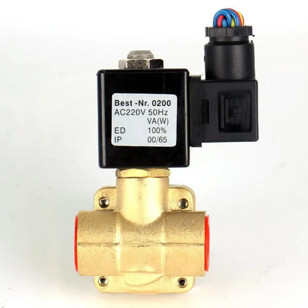 

220V 24V 0927 high pressure high temperature normally closed or open solenoid water valve, air compressor valves G1/2" 3/4" 1"