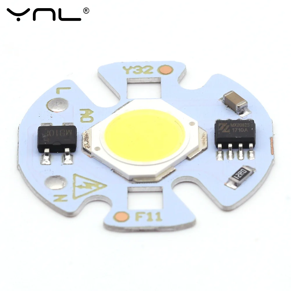 5 pz Chip Smart IC LED COB Chip 3W 5W 7W 9W 220V Y32 per fai da te LED lampadina faretto da incasso non è necessario trasformatore di illuminazione