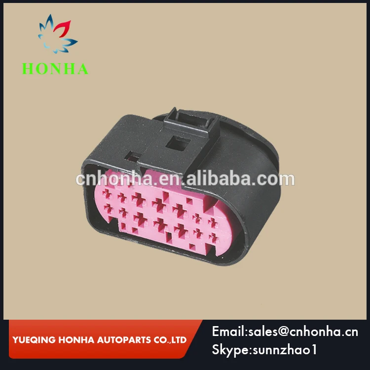 Free shipping 14 pin electrical female Auto waterproof Connector 1J0973737