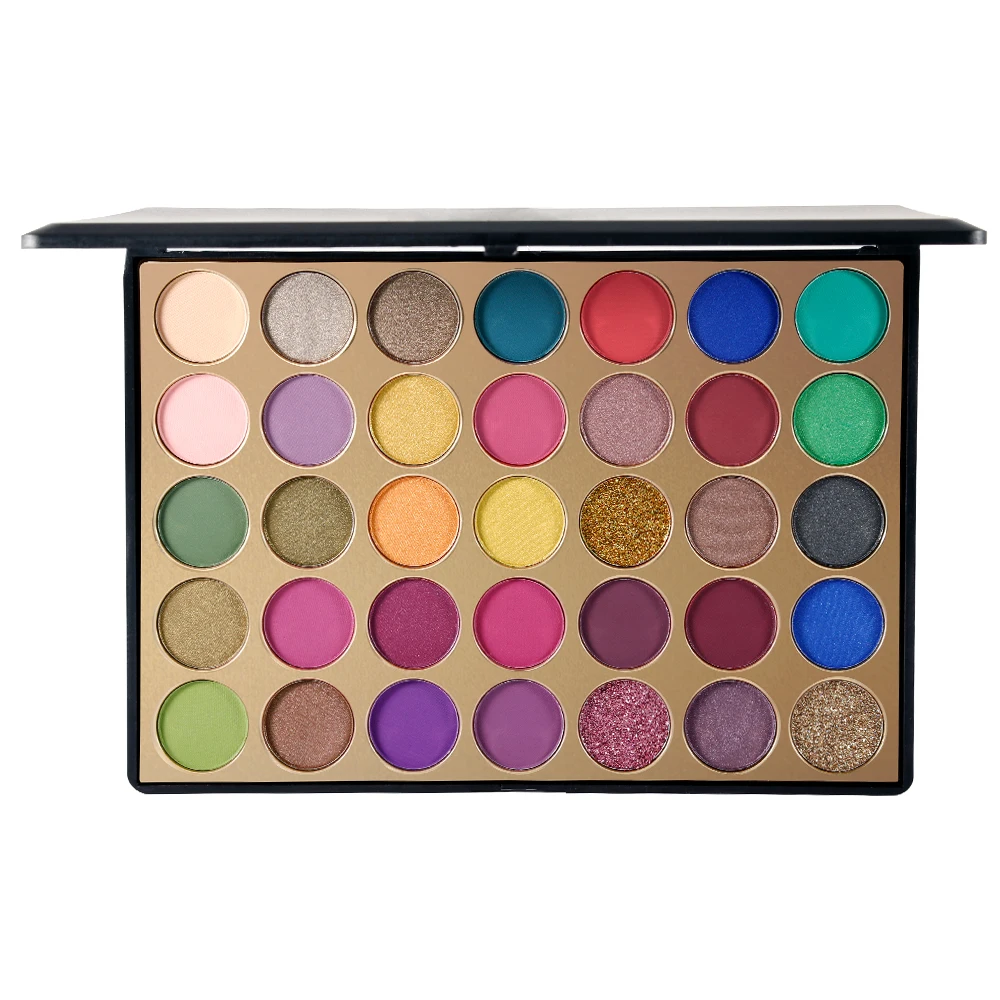 

30pcs wholesale Eyeshadow Pallete 35 Colors Colorful Powder Pigmented Shadows Glitter Diamond Shimmer Makeup Eye Shadow Palette