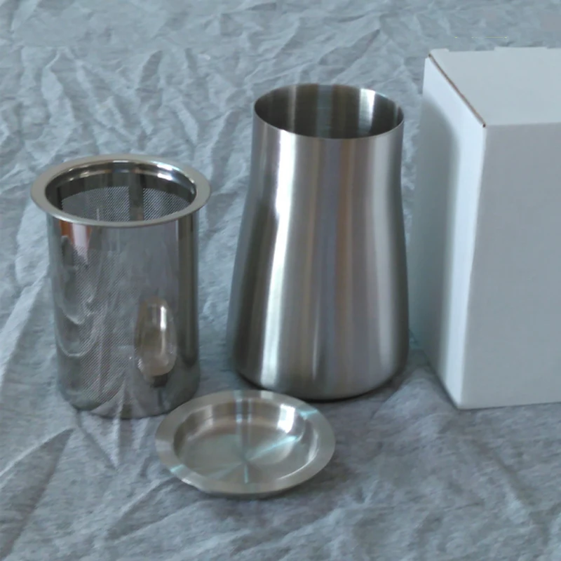 Filtre à café en acier inoxydable 304, tamis à poudre, cuecroisement de tasse, passoire à main