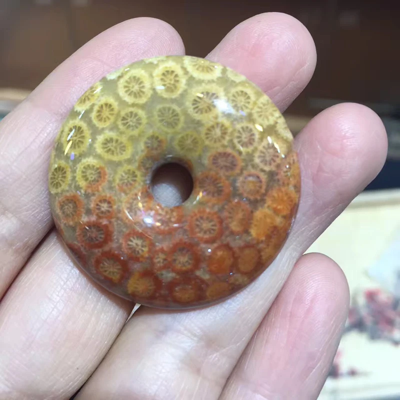 Koraliki z naturalnego kamienia chryzantemy w kształcie pączka, 35-40 mm, do wyrobu zawieszek, 1 sztuka, sprzedaż hurtowa!