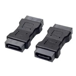 High quanlity 7P SATA 3.0 data male to male Port adapter straight angle 7 PIN Serial ATA III 6Gb/s Jack Connector Coupler