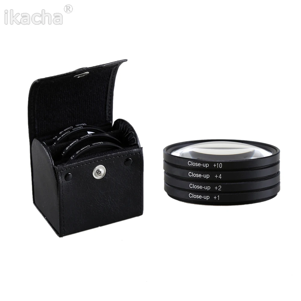 Camera Macro Close Up Lens Filter +1+2+4+10 Filter Kit 49mm 52mm 55mm 58mm 62mm 67mm 72mm 77mm 82mm for Canon Nikon Sony DSLR