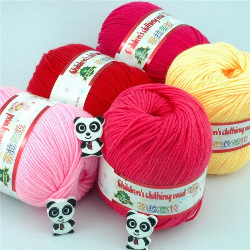 High quality 50g/ball 132 meters infant silk hand knitted cashmere yarn crochet yarn