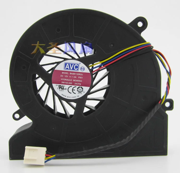 

AVC For Dell Inspiron One 2320 IN 3048 2330 CPU Fan for BUB0812DD BASB1120R2U 03WY43 3WY43 cooling fan 4PIN cooler