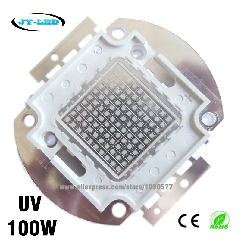 

100W UV High Power Integrated COB LED, 3500mA DC32-34V Wavelength 365nm 380nm 395nm 400nm 410nm 430nm Purple Ultra Violet