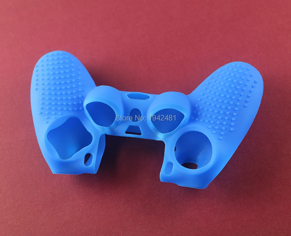 Étui de protection en silicone souple pour manette sans fil PS4, peau en caoutchouc, housse non ald, 3 pièces