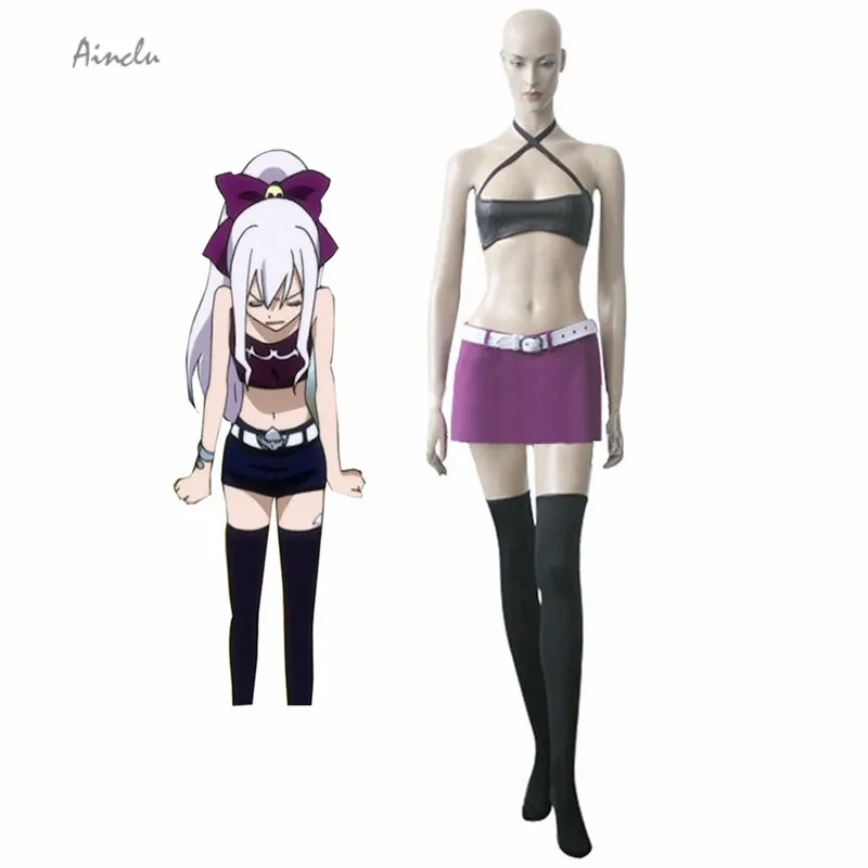 Ainclu Free Shipping New Sexy Fairy Tail Young Mirajane Strauss Musical Party Cosplay Costumes For Halloween Parties