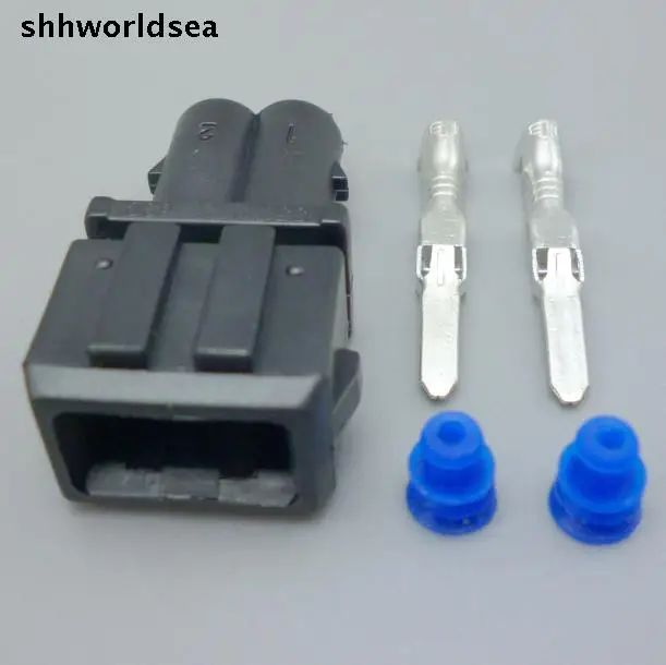 

shhworldsea 5/30/100sets 3.5mm male 2pin kit wire harness auto connector 357 972 762