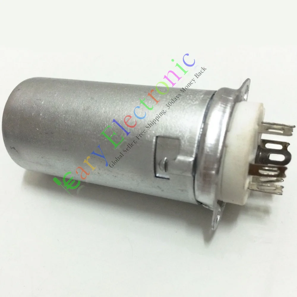 Wholesale and retail 8pc 9Pin Vacuum tube Socket with 55mm Aluminum Chassis for 12AX7 12AU7 ECC82 free shipping