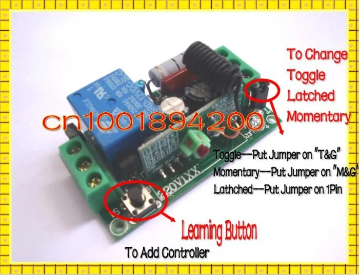 MCU Encoder Transmitter Module 4CH Long Range 4km+4 pcs AC220V Relay Switch 10A Learning Code M4 T4 L4 adjuste by Jumper