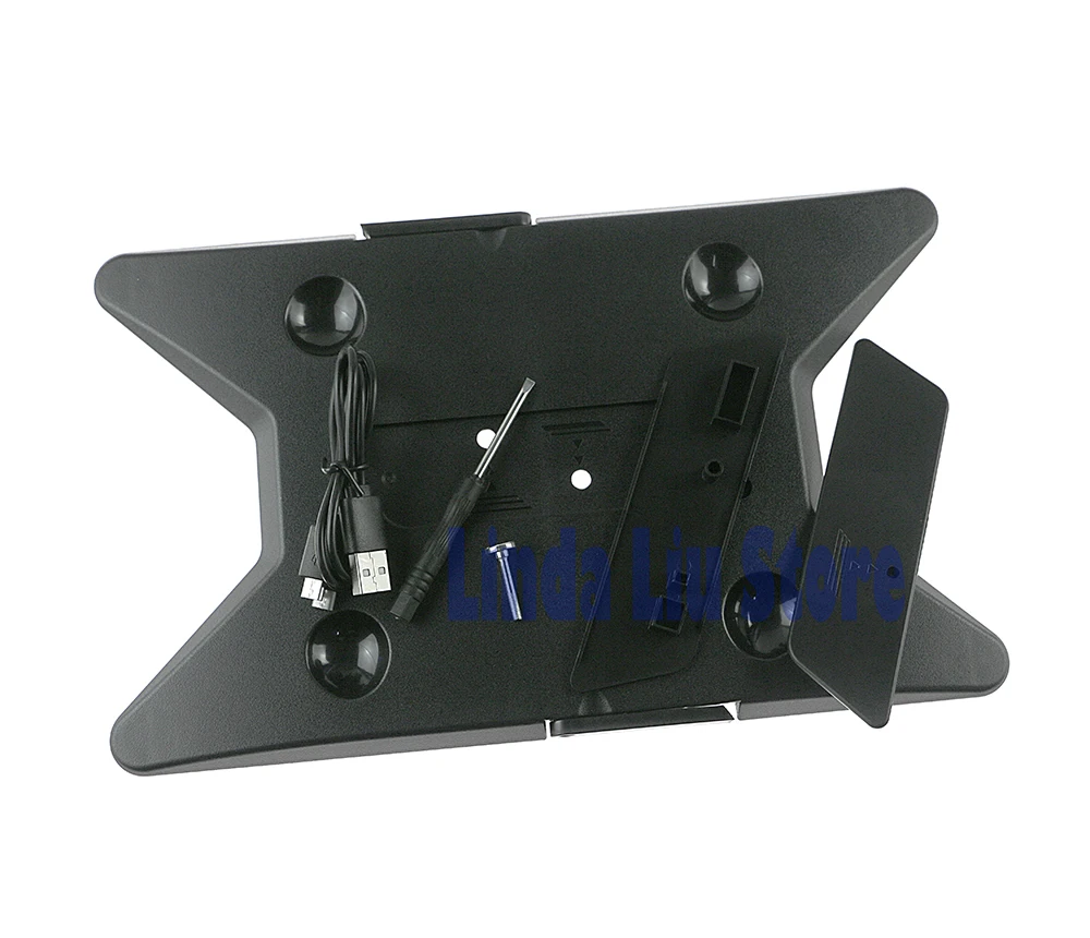 Soporte Vertical de 5 uds con soporte de controlador Dual con destornillador para PS4 Slim para PS4 Pro