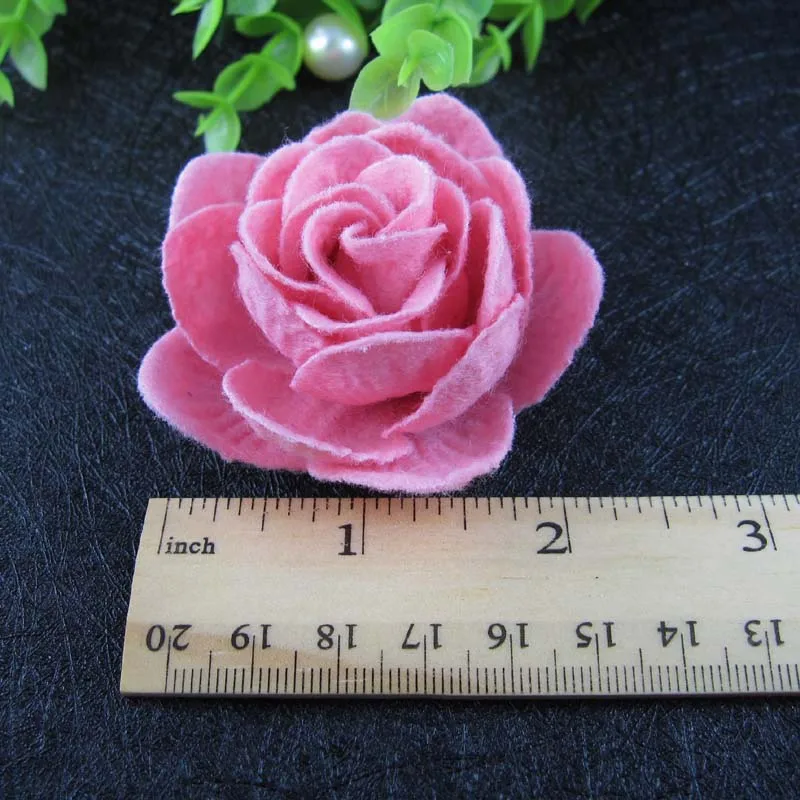 Free shipping ! 24pcs /lot 2.5\'\' Non-woven flower felt lotus flowers can mix order