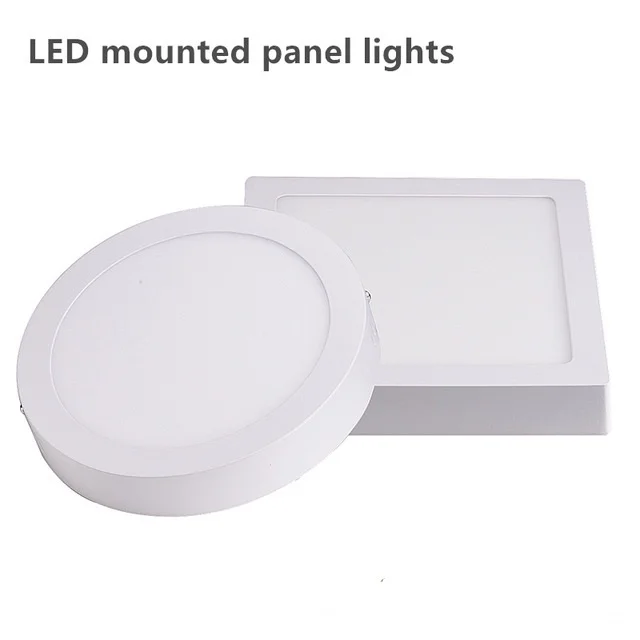 

1ps Dimmable Surface Mounted Led Panel Light 9w 15w 25w Round LED Ceiling Spot Light AC85-265V LED Panel Lamp SMD2835