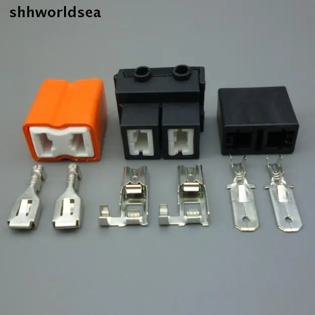 

Shhworldsea 2 Pin H7 6.3MM automotive bulb Socket Car ceramic connector auto Headlight Repair Bulb Holder Connector plug