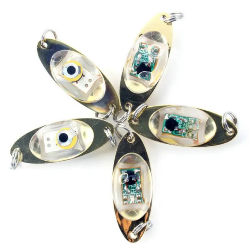 Outdoor Fishing Light 6 cm/2.4 inch Flash Lamp LED Deep Drop Underwater Eye Shape Fishing Squid Fish Lure Light