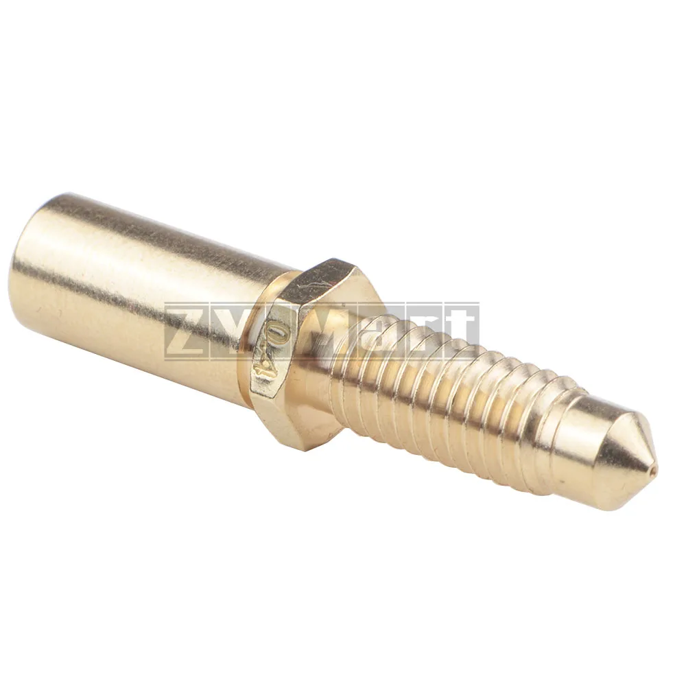 Integrated Nozzle For Kraken with Throat 0.2 0.4 0.8mm Bore 4.1mm For Chimera 3D Printer Brass Nozzle Extruder Head