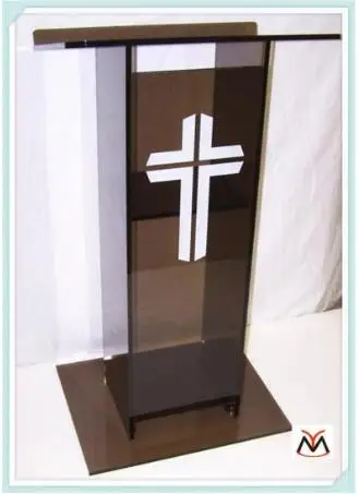 

Free Shipping Transparent Popular transparent knockdown acrylic lectern for church