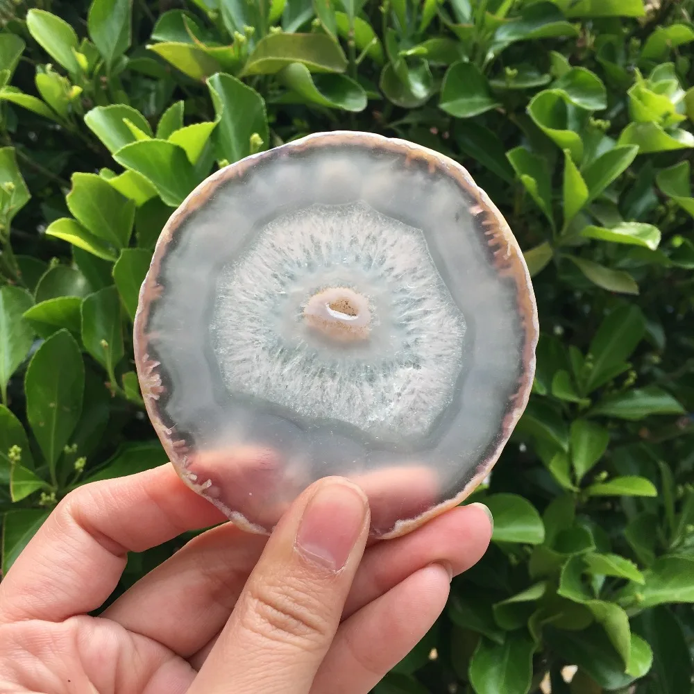 Natural Crystal Gem Stone Rough Agate Slice for  very beautiful agate specimen nature stones