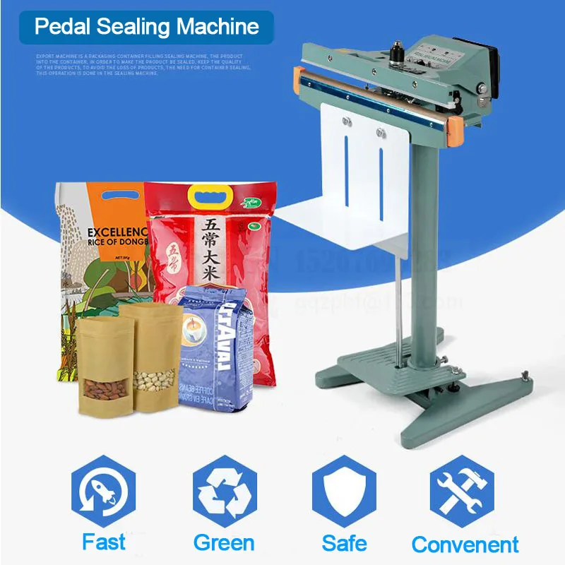 

SHENLIN Pedal sealing machine bag impulse sealer aluminum foil package sealing machine wrapping sealing machine PFS800/1000mm