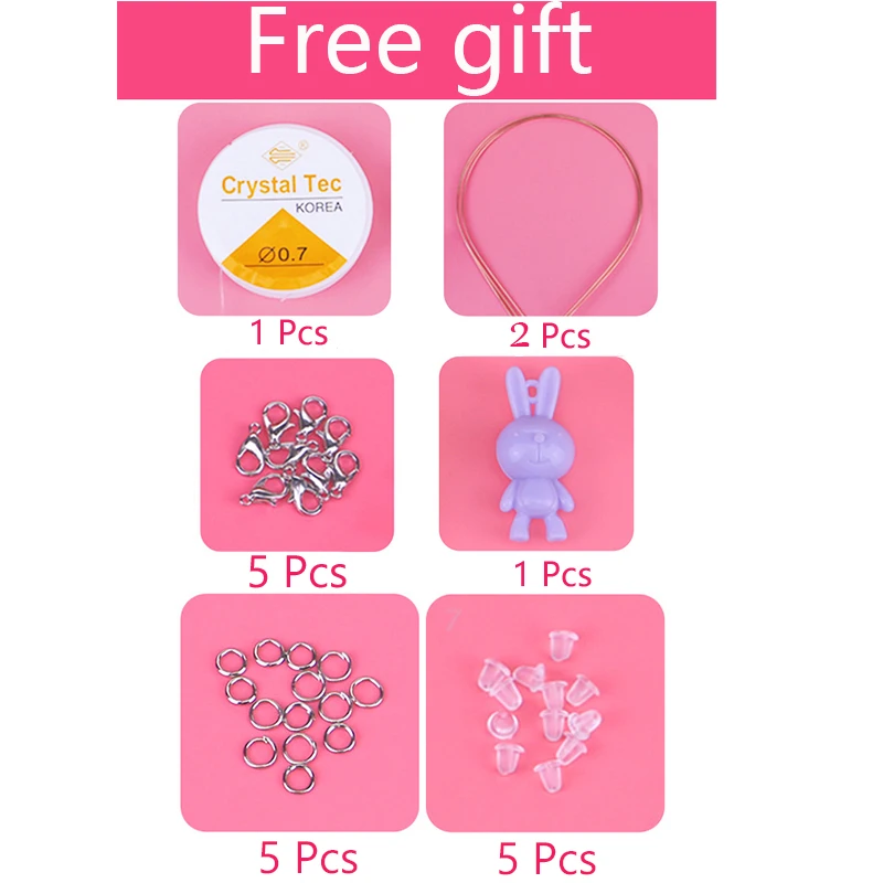 10 Slot Baby Beads Toys for Children Girl Gift Educational Toy Lacing Necklace Bracelet For Jewelry Needlework Material Bead Set