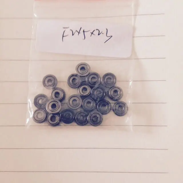 100PCS  F682ZZ (2*5*6.1*2.3)MM MINI Flange ball bearing Free shipping LF520ZZ F682ZZ bearing