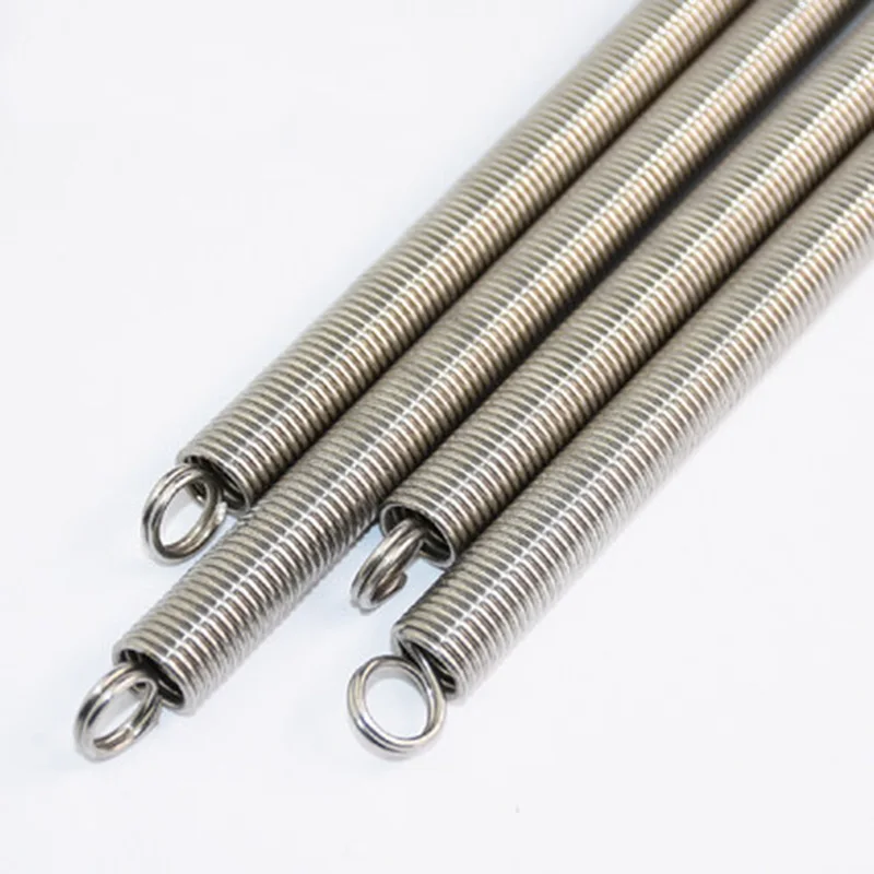 

2pcs 1.2mm Wire diameter tension spring linear stainless steel small tension springs 12mm outside diameter 30mm-60mm length