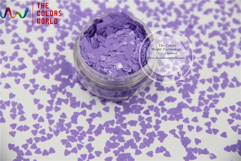 TCH308 3,0 MM Größe Solvent Resistant Mate Farben Herz form glitter für nagellack, nail art oder andere DIY dekoration