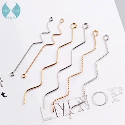 Curve wave, with earrings, earrings, ear clip, ear hook, DIY, made in Korea simple ear jewelry parts and accessories