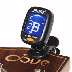 NEW Guitar Tuner Adjustable Anti-Interference LCD Clip-on Electronic Digital Guitar Chromatic Guitar Bass ukulele violin Tuner