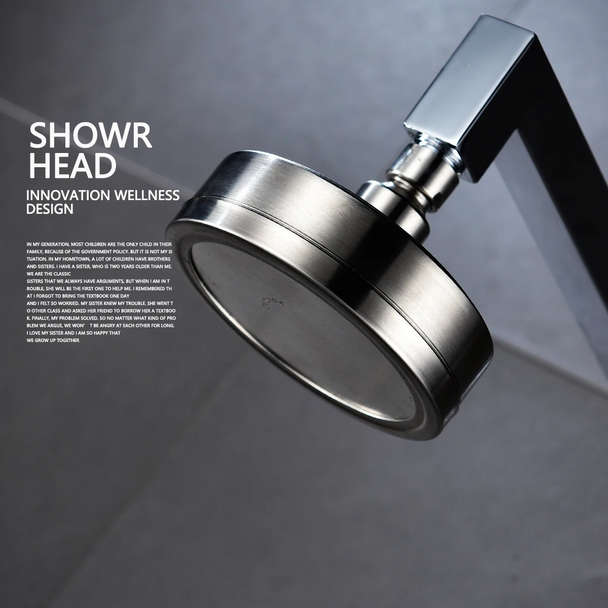 Ciencia Stainless Steel Brushed Nickel 360 Degree Rotate Pressurized Water Saving Shower Head Strong but Soft Shower Head