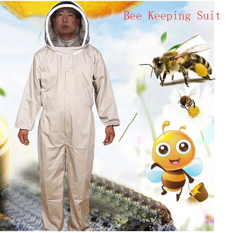 

Beekeeping Jacket Veil Set Camouflage Anti-bee Protective Safety Clothing Smock Equipment Supplies Bee Keeping Suit Jacket+pant