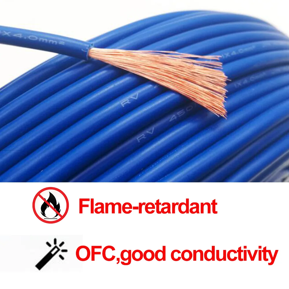 5/10 meters/lot RV Wire 0.3mm Multi-strand Flexible Stranded Cord Copper Core PVC Wire DIY 22AWG