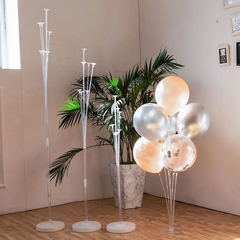 1set 7/10 tubi supporto per palloncini colonna palloncini arco bastone buon compleanno Ballon bambini Baby Shower decorazione per feste di matrimonio